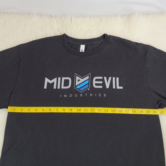 NOT FOR SALE Mid-Evil Industries Graphic Short Sleeve Mens T-Shirt Sz L - Picture 5 of 8